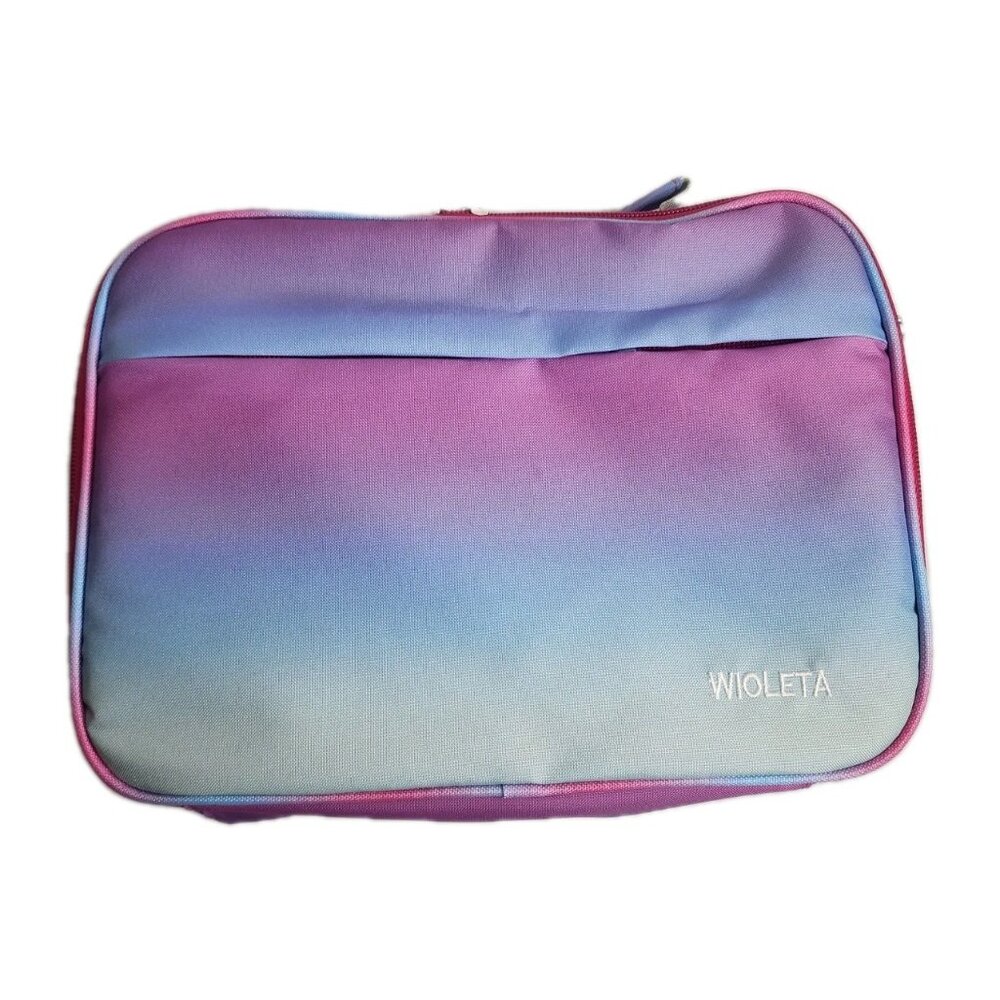Bible Cover Bag with Handle  Zip Pocket Purple With Shoulder Strap